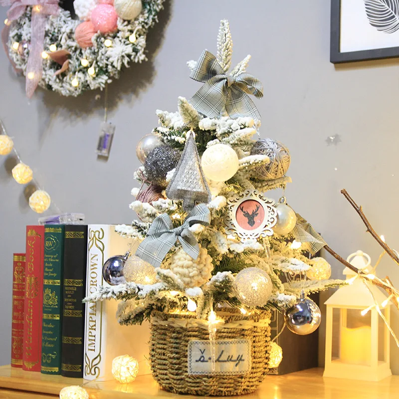 

60cm Christmas Decorations Tree For Home Windowsill DesktopOrnament Patterned Accessory Children Gifts Festival Party