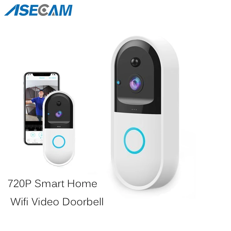 

HD 720P Smart Wireless Wifi IP Security Camera Video Door Bell Intercom Phone Doorbell Apartments FIR Alarm Home IR Night Vision