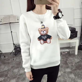 

Women Gray Hooded Fleeve Hoodies primavera manga larga sudadera Patchwork con cuello ovalado Black