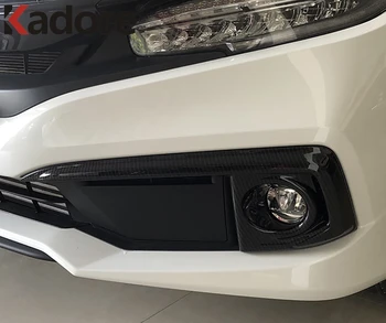 

For Civic 2019 2020 Chrome Front Foglight Fog Light Cover Trim Foglight lamp Protect Exterior Accessories Car-styling