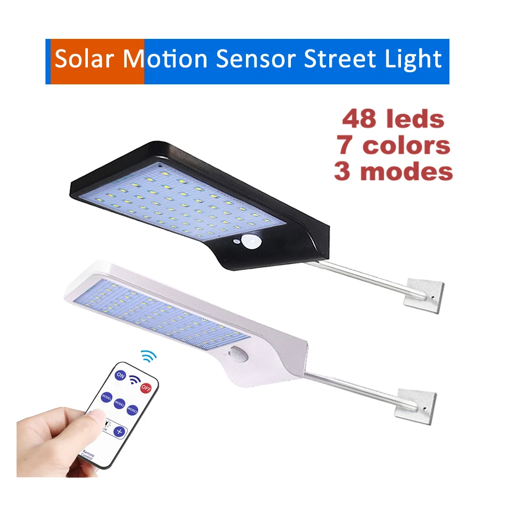 

remote 36 LED PIR motion sensor Solar Street light 3 mode Outdoor spot wall lamp Waterproof Energy Saving Yard Path Home Garden