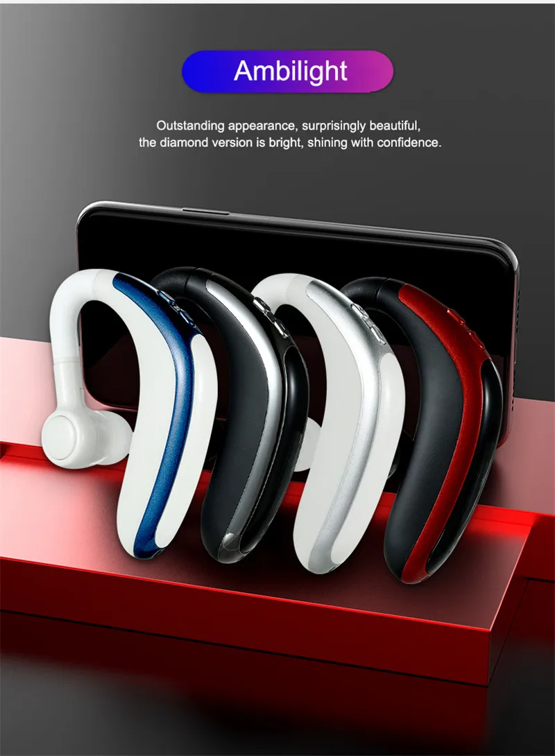 H500 Bluetooth V5.0 привод наушники беспроводной бизнес крючок для гарнитуры дизайн удобный мобильный телефон наушники для iPhone samsung