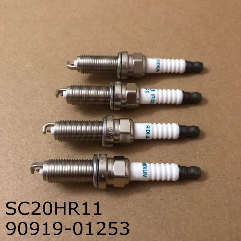 4 шт./лот OEM 90919-01253 Лазерная иридиевая Свеча зажигания 3444 SC20HR-11 для Защитные чехлы