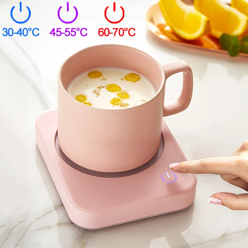 PROD 1005003015389099 Smart Cup Heater Mug Warmer Thermostatic Coaster
Heating Mat 3 Gear Hot Tea Makers Desktop Warming Plate For Tea Water
Milk 220V