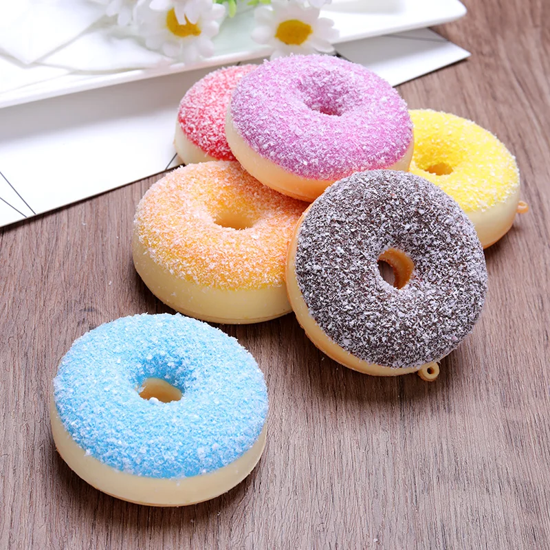 Details about   Artificial Fake Bread Cake Doughnuts Simulation Display Mold Anti Stress Toy 