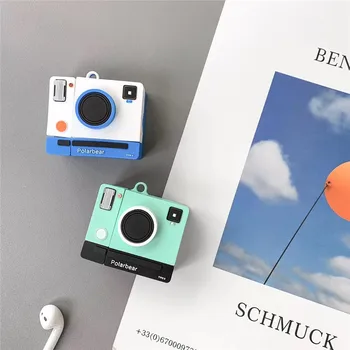 

For Airpods Pro Case,3D Retro Creative Camera Case Silicone Earphone Headphon Cover For Airpods 1/2 Case For Kids/Girls