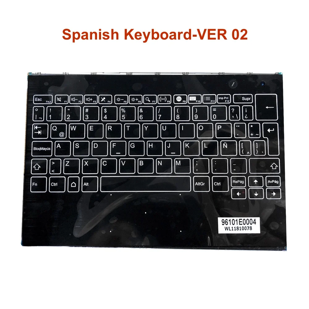 Teclado para Lenovo Montagem do Teclado Espanhol Yoga Livro Yb1-x90l Yb1-x90f Yb1-x91l Yb1-x91f Apto la Latin 100% Novo Original sp es - Imagem 4