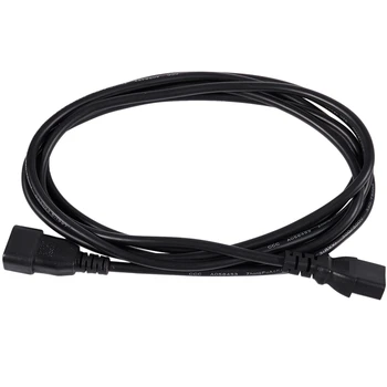 

Power Extension Cable IEC Kettle Male to Female UPS Lead C13 - C14 Black