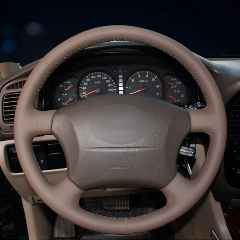 Steering Wheel Cover Artificial leather for Toyota Land Cruiser Prado 120 Tacoma 4Runner Hilux Highlander Sequoia