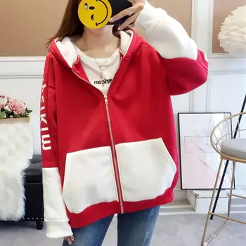 

Jacket Women Casual Sport Hooded Letter Thicker Coat Chaqueta Mujer Veste Femme Ceket Kurtka Bolerko Cazadora Mujer Free Ship