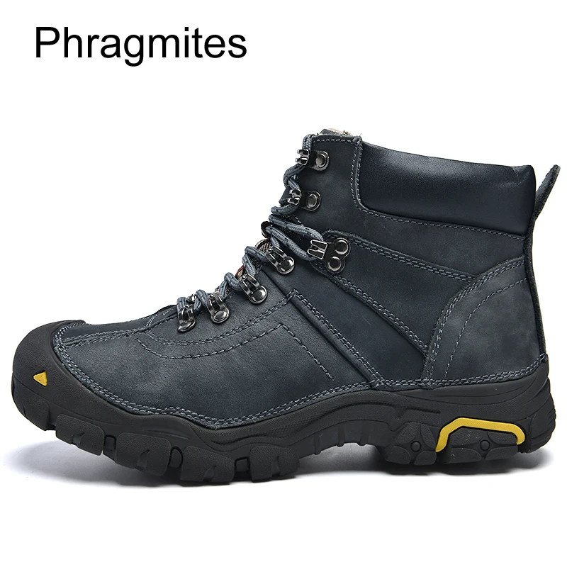 Phragmites Protective Toe Work Safety Shoes Warm Breathable Winter Boots Plus Size 48 Botas Mujer Invierno 2019 Men Shoes