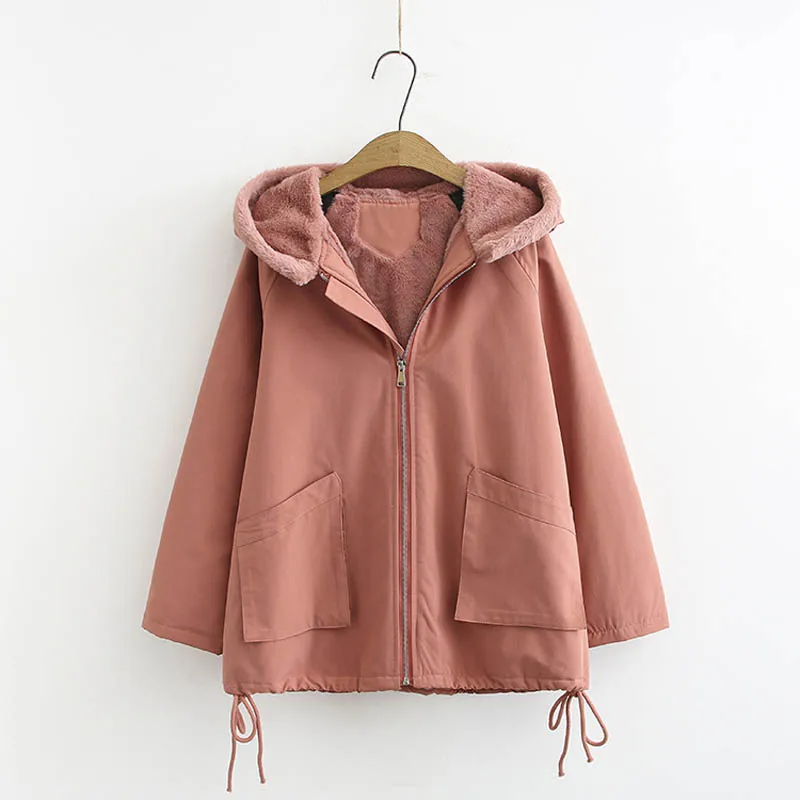Розовый Зимнее женское пальто, обхват груди 136 см, 6XL, 7XL, 8 XL, плюс размер, Женское пальто, 3 цвета - Цвет: Розовый