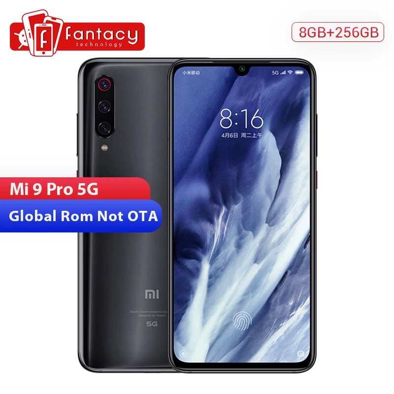 Xiaomi Mi 9 pro смартфон с восьмиядерным процессором Snapdragon 855 Plus ОЗУ 8 Гб ПЗУ 256 ГБ 4000 мАч