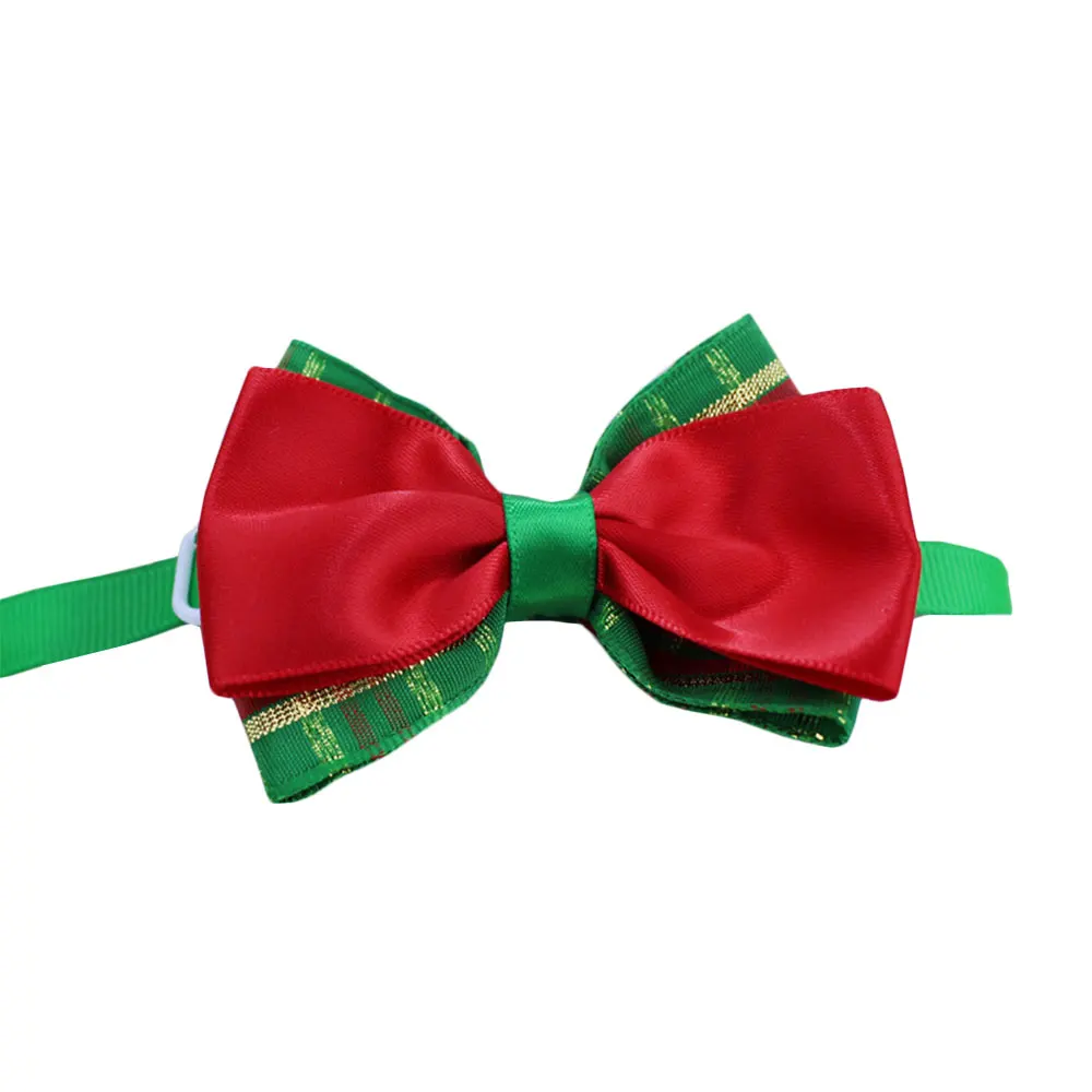 Red Adjustable Pet Dog Puppy Bow Tie Collar Christmas Decoration Accessory - Цвет: Red