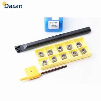 

1PCS S08K SCKCR06 S12M SCKCL09 internal turning tool holder 10PCS CCMT060204 carbide inserts lathe cutting tools set