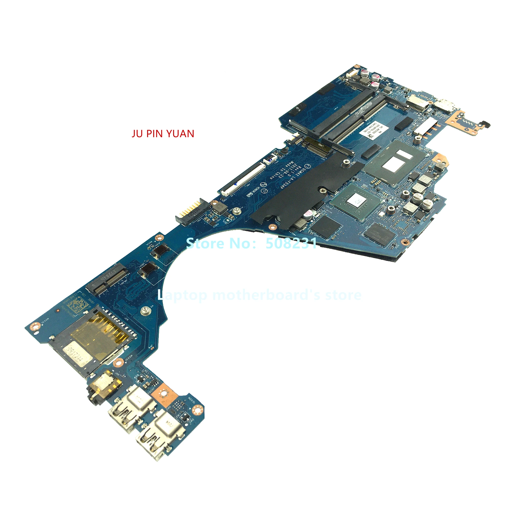 

For HP Laptop 14-DF Series Motherboard 940762-601 DCM42 LA-F034P 940762-001 940762-501 With940MX/4GB GPU SR3LA I7-8550U CPU DDR4