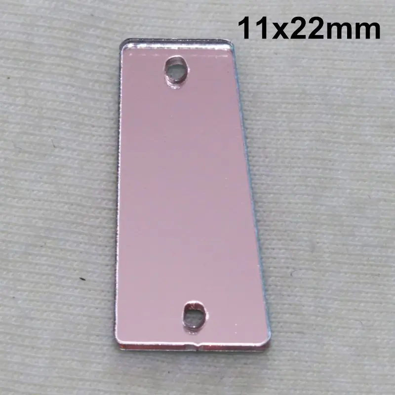 A29-11x22 Акриловые бусины розовые зеркальные пришивные стразы DIY Flatback зеркальные акриловые пришивные стразы с отверстиями для шитья - Цвет: A29-11x22