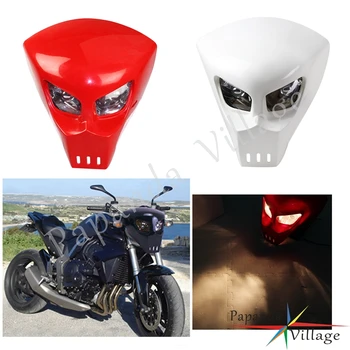 

Predator Mask Style Custom Motorbike Streetfighter Headlight universal Light Fairing GSXR BANDIT 400 SV SV1000S SV650S Farol