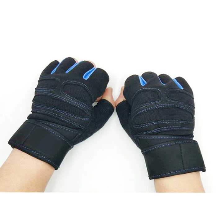 Мужские и женские перчатки для спортзала с поддержкой запястья для тренировки фитнеса тяжелой атлетики FOU99