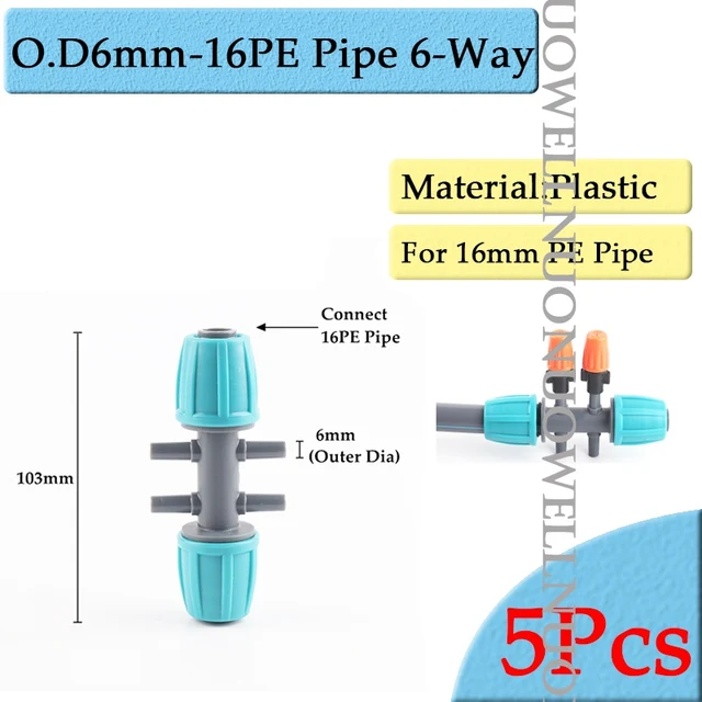 OD6mm-16PE 6way