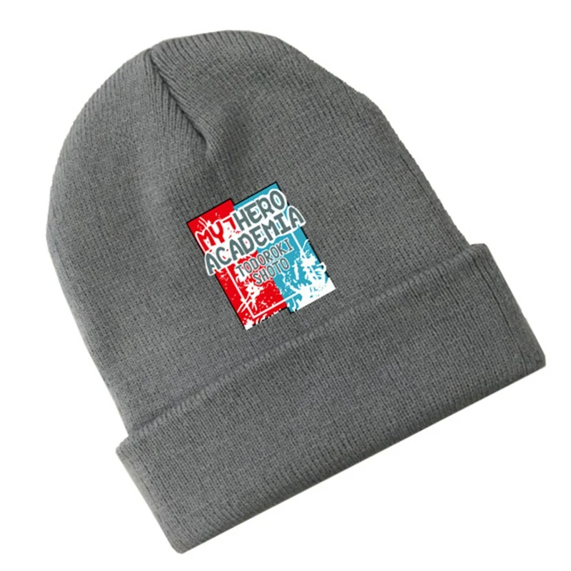 Японский аниме My Hero Academy Осенняя шапка, зимняя теплая вязаная шапка Skullies Beanie, шапка для косплея, шапка s