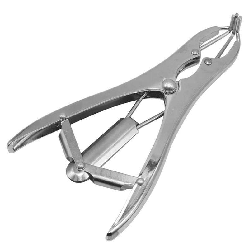 Tail Removal Pigs and Sheep Castration Pliers and 100 Particulate Rubber Ring Castration Device Veterinary Equipment