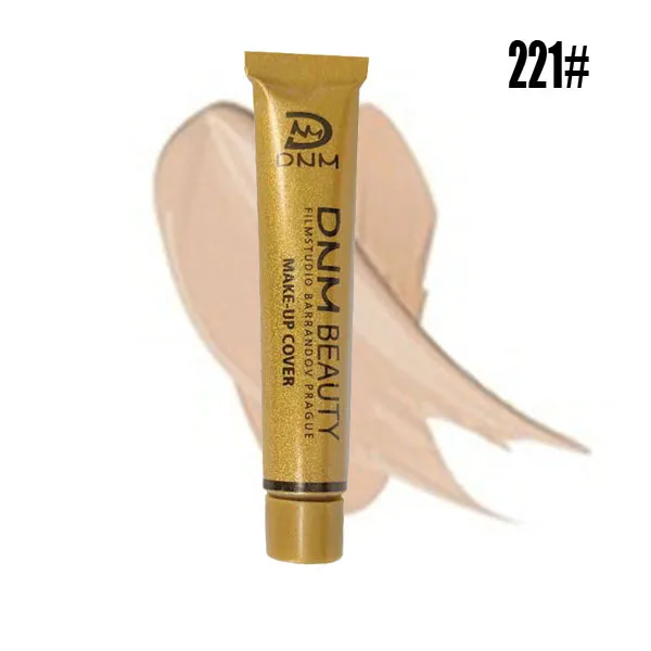 221 Full Skin Concealer Foundation Cream Face Professional Blemish Cover Dark Spot Tattoo Contour Makeup Liquid Concealer Cosmetic - Цвет: 221
