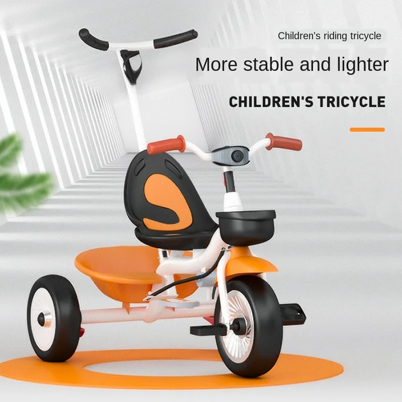 Infant Child Tricycle Kids Bike Baby Walker With Music Three Wheels 1-6 Years Old Gift For Baby Toys Balance Car Carrycot