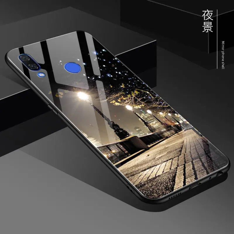 A Howanni, цветной чехол из закаленного стекла для Meizu Note 9, чехол, 6,2 дюймов, задняя крышка для Meizu Note 9, чехол, оболочка, сумка для телефона, Капа - Цвет: A