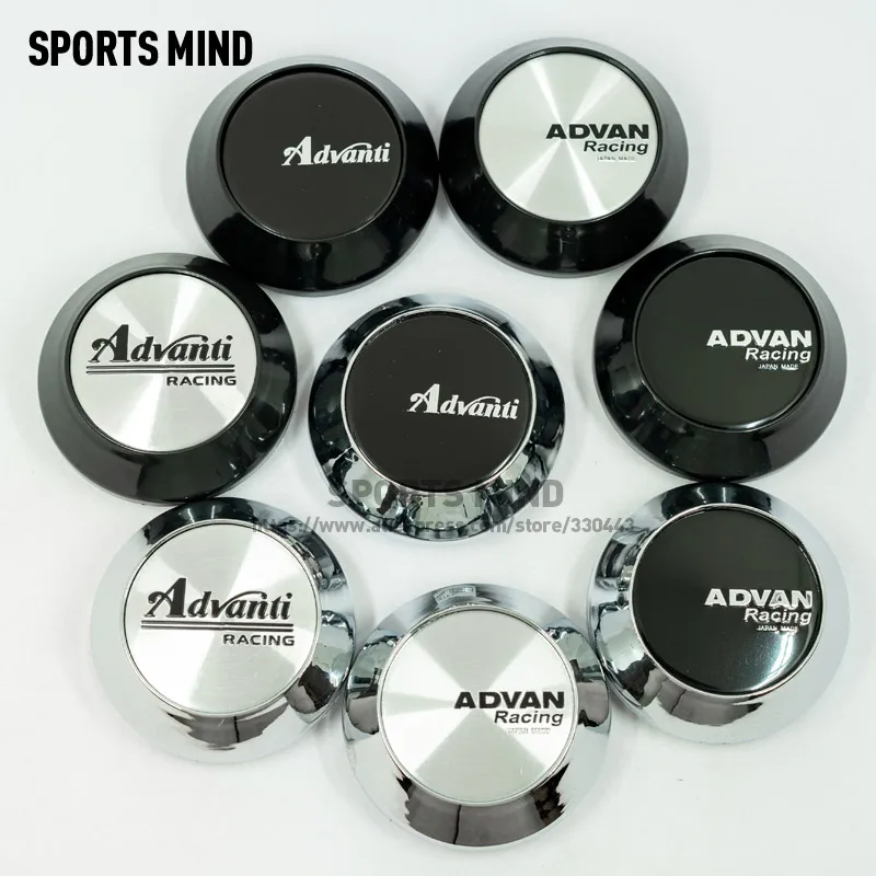 

4 X 65MM 8 COLORS Car Wheel Center Caps for ADVAN Racing Advanti RACING WHEEL Emblem Logo Car Styling Accessories