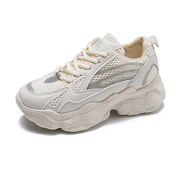 

Super fire reflective dad shoes women 2019 spring Korean sports shoes increase women's shoes casual shoes women