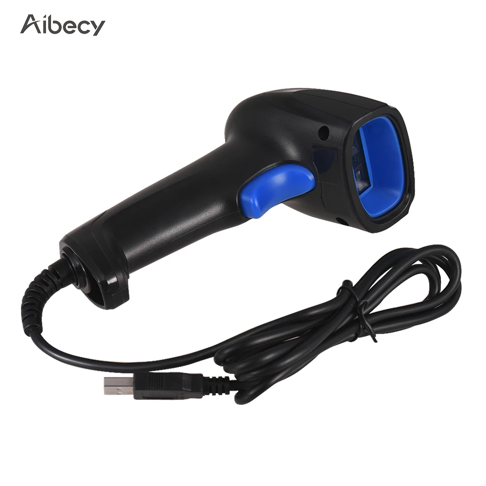 Aibecy ручной ccd сканер штрих кода автоматический USB проводной 1D бар для считывания