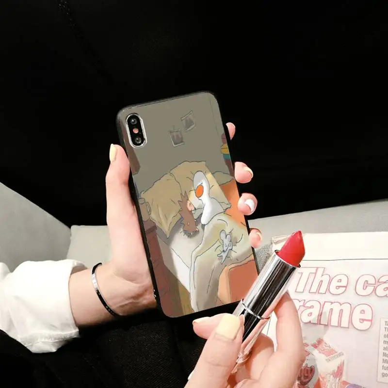 Счастливая утка Корпус под плетенную сумку чехол для телефона iphone XS 11 11Pro 5 5s SE 6 6s
