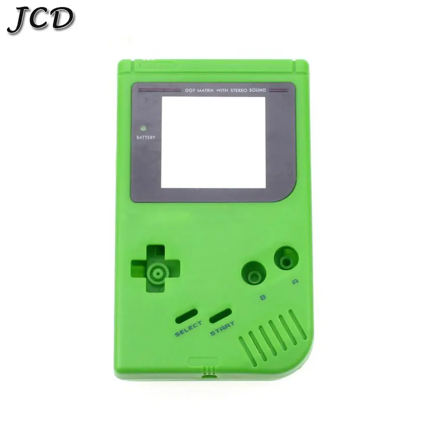 JCD для GameBoy Классическая игра Сменный Чехол пластиковый корпус крышка с кнопкой Набор для nintendo GB корпус Чехол консоль - Цвет: green