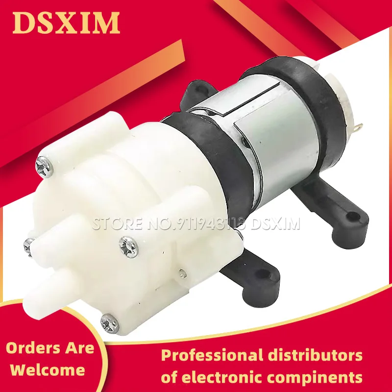 DC6 12V R385 Aquarium Fish Tank Round Water Air DC Diaphragm Pump