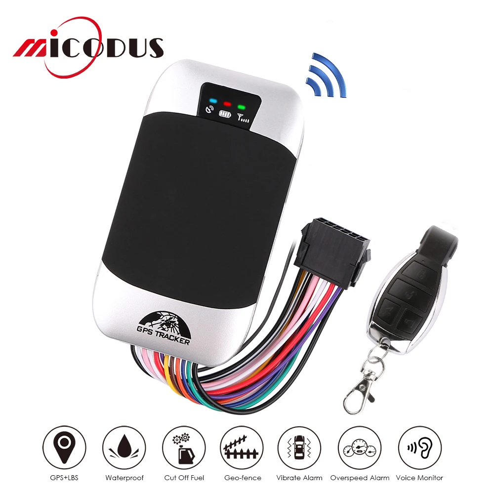 Mini GPS Tracker Car GPS Vehicle GSM Remote Controller 9-40V Cut Off Oil Power Waterproof Tracking Device GPS303G Voice Monitor