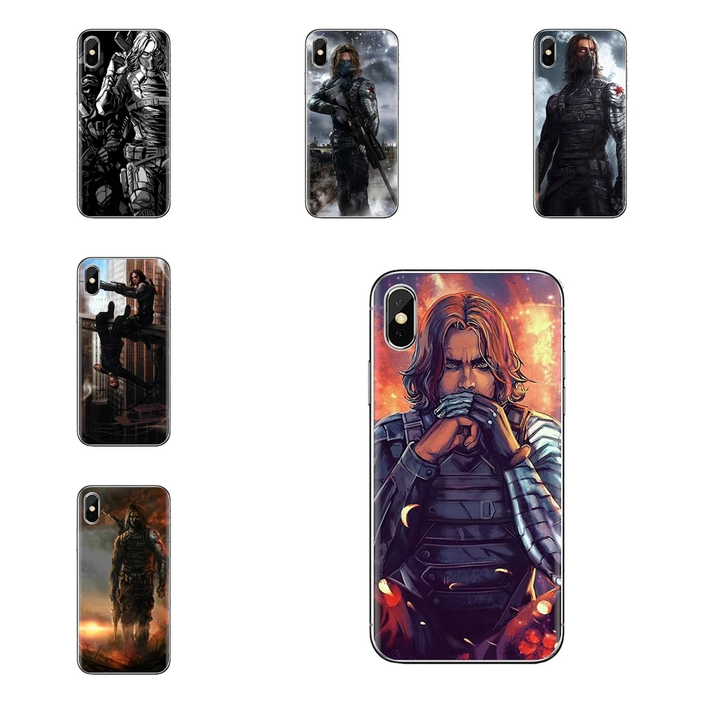 winter soldier Captain America Silicone Phone Cases For Xiaomi Mi4 Mi5 Mi5S Mi6 Mi A1 A2 5X 6X 8 9 Lite SE Pro Max Mix 2 3 2S |