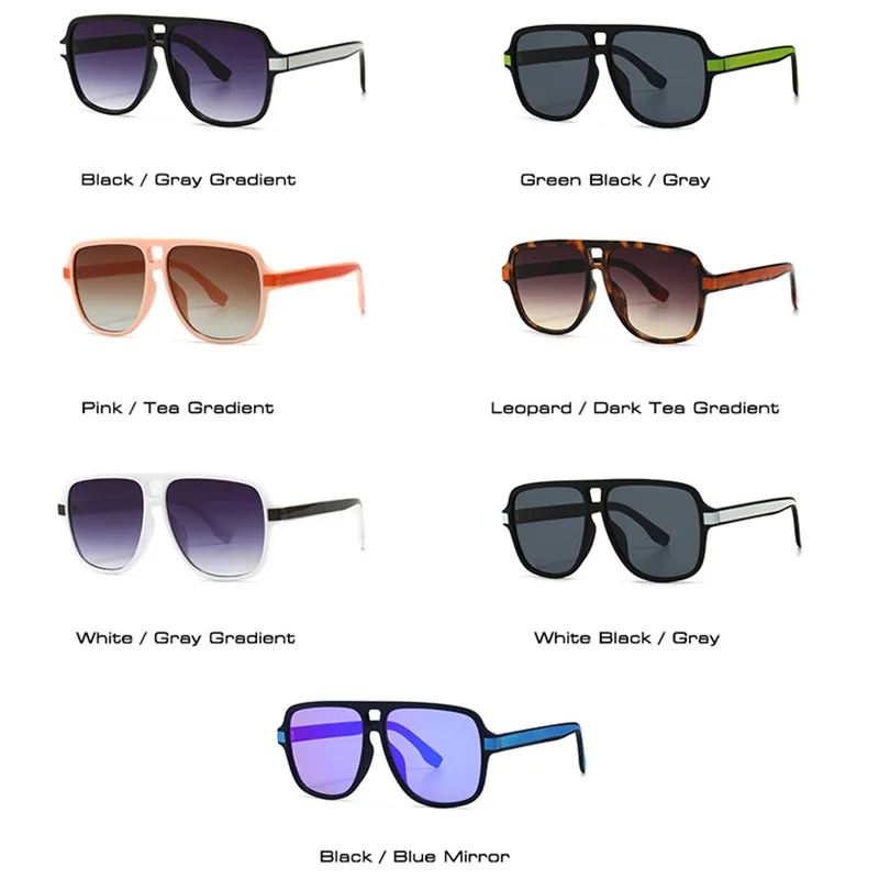 SHAUNA Retro Square Sunglasses UV400 - AliExpress