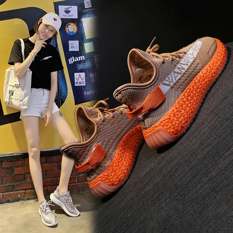 

2019 autumn new breathable sneaker female ins fly vega han edition joker students running shoes casual shoes
