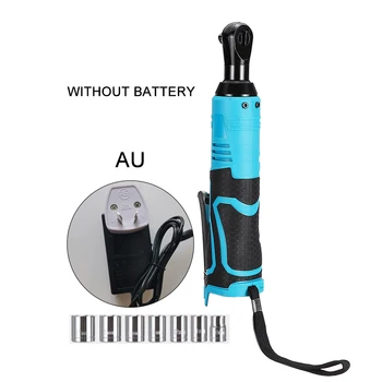 

28V 3/8'' Wireless 90 Degree Ratchet Wrench 60 N.M Torque + Charger +7* Sleeves
