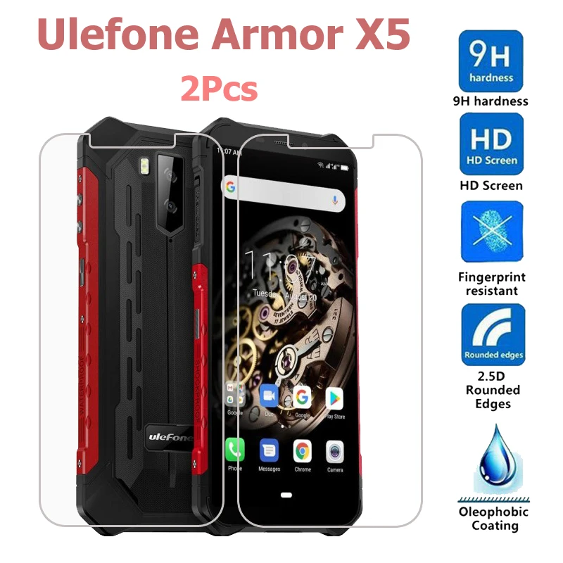 Pellicola Protettiva In Vetro Flessibile 9H Per Ulefone Power 5, Confezione Da 2, Trasparente E Infrangibile