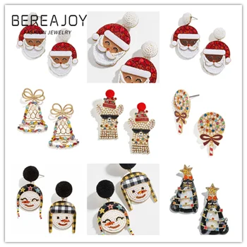 

BEREAJOY Bijoux BA Christmas Series Drop Earrings Halloween Party Prom Jewelry Unique Horror Ghost Dangle Earring Wholesale