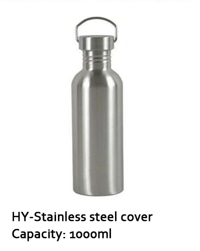 LD-GanGai-1000ml 304 спортивный чайник из нержавеющей стали Герметичный открытый большой емкости широкий рот воды чашки - Цвет: LD-GanGai-1000ml
