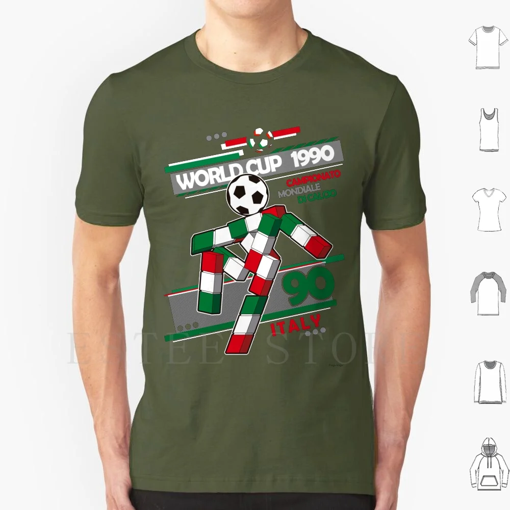 Italy 90 T Shirt DIY Big Size 100% Cotton Italy 90 Italy