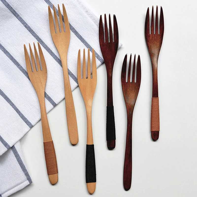 Нежный натуральный деревянный нож для масла и сыра, натуральные деревянные вилки, ложки ручной работы, кухонная посуда, инструмент