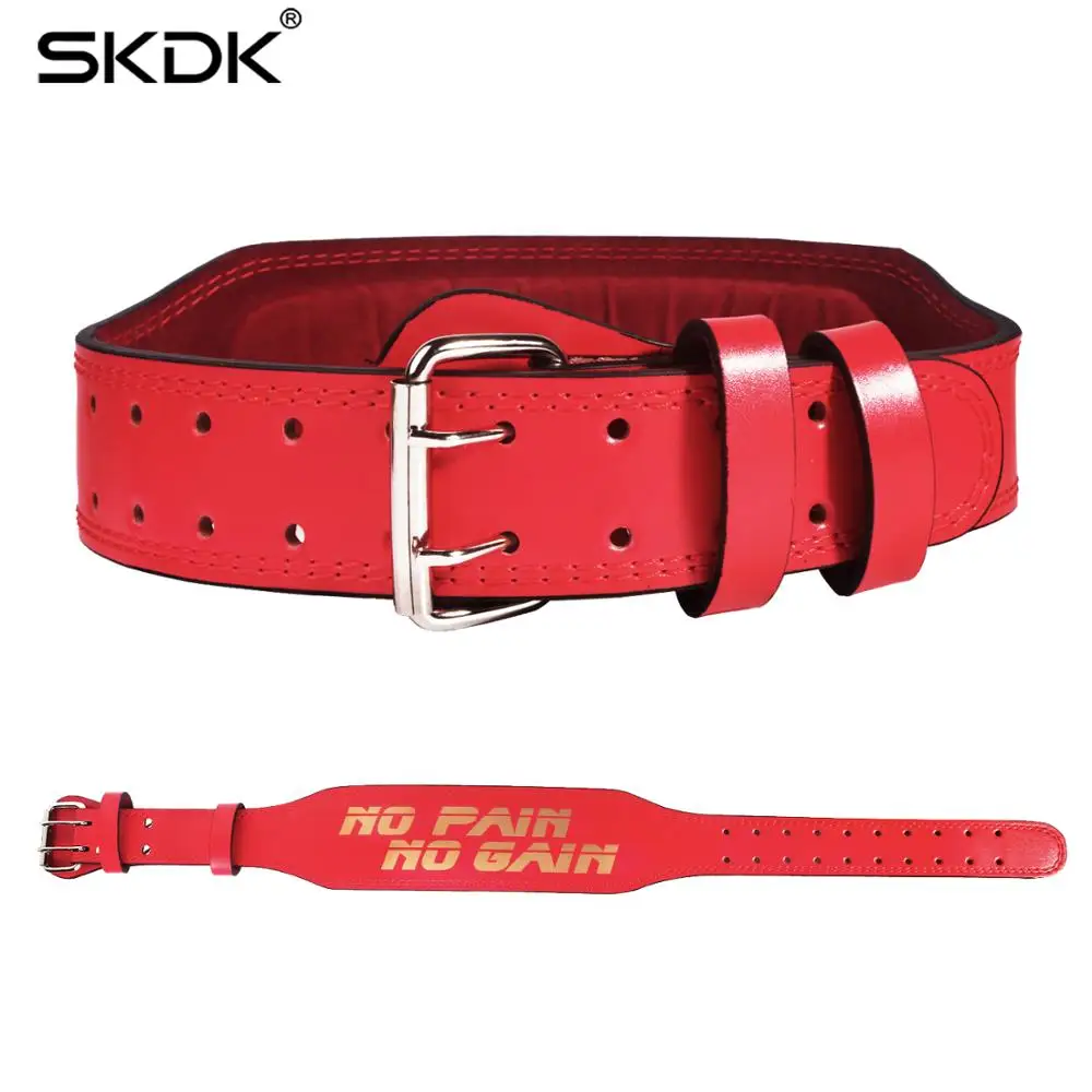 Skdk Pu Leather Waist Protector Support Belt Band Men Women Fitness Gym