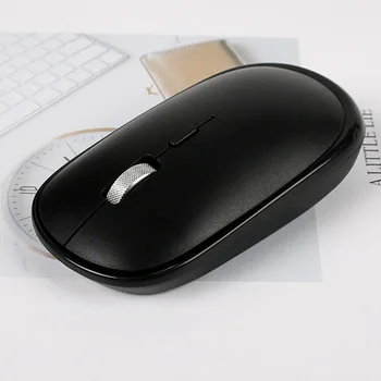 

Portable 2.4G Wireless Mouse + Bluetooth 4.0 Dual Mode Mouse 3 Levels DPI with USB Receiver for PC Laptop Computer Office Mi