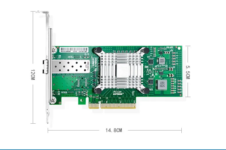 10G оптическая сетевая карта PCI-E Одиночная и двойная SFP+ порт 82599ES чип-сервер сетевая карта X520