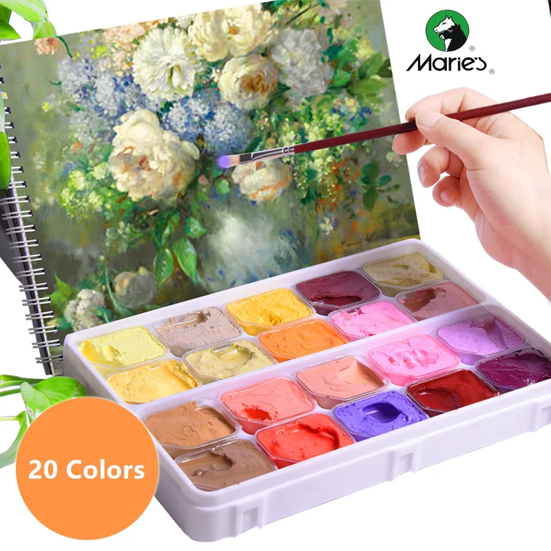 MIYA Himi Gouache Paint Set 56 Colors x 30ml Unique Jelly Cup Design in  Carrying Case for Artists Opaque Watercolor Painting