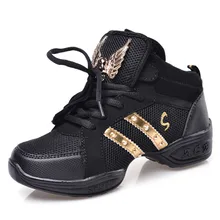 Лидер продаж, 5 цветов, с мультяшным рисунком, классика, обувь дышащая кроссовки для детей с мягкой подошвой для девочек Танцы со стразами